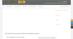 Desktop Screenshot of nccriminaltaxlawyer.com