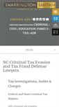 Mobile Screenshot of nccriminaltaxlawyer.com